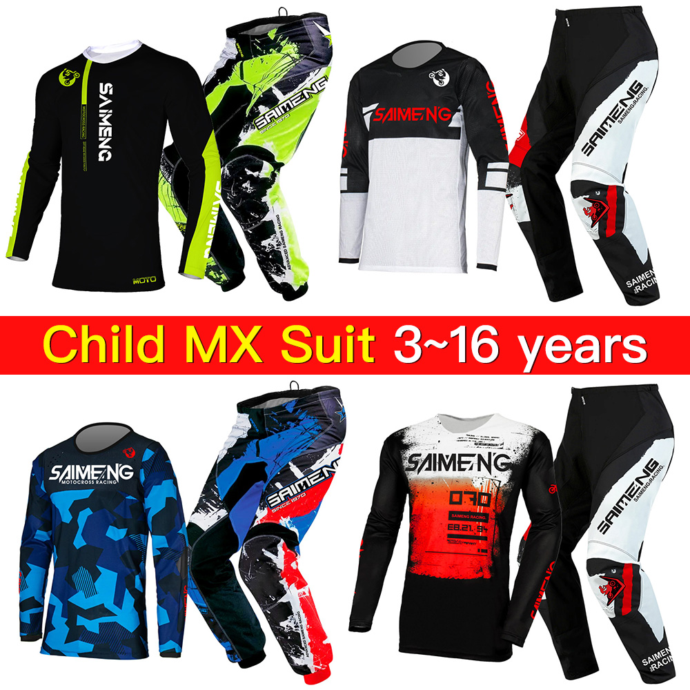 Motorcycle Gear Kids - Traje de Enduro para Niños, Equipamiento