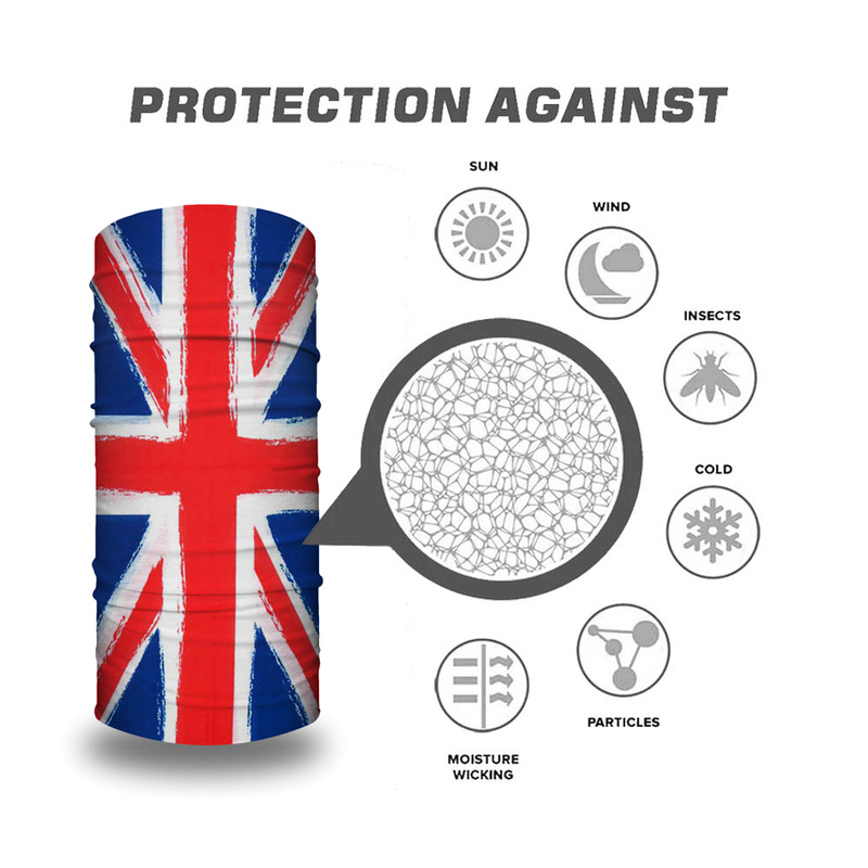 Bandana con banderas nacionale - Motorcycle Gear Uk reseña y precio